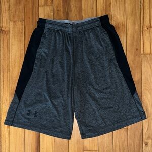Under Armour Gray+Black Athletic Shorts